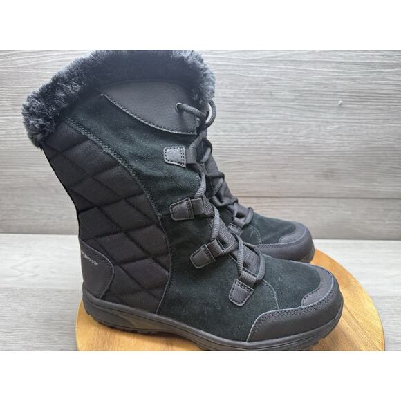 Columbia Womens Ice Maiden II Snow Boot Black 8.5 - Picture 1 of 8